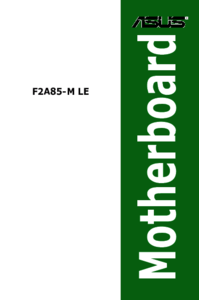 Zobrazit dokument Asus F2A85-M LE Uživatelský manuál